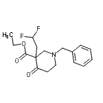CAS 登录号：864685-19-8， 乙基1-苄基-3-(2,2-二氟乙基)-4-氧代-3-哌啶羧酸酯
