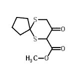 CAS 登录号：864685-21-2， 甲基8-氧代-6,10-二硫杂螺[4.5]癸烷-7-羧酸酯