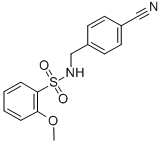 CAS#: 864685-52-9, N-(4-Cyano-Benzyl)-2-Methoxy-Benzenesulfonamide