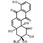 CAS 登录号:86470-27-1, (2R,3S,4aR,12bS)-2,3,4a,8,12b-五羟基-3-甲基-3,4,4a,12b-四氢-1,7,12(2H)-四苯e三酮
