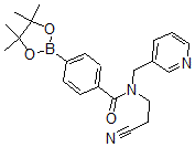CAS#: 864759-44-4, 4-(N-(2-Cyanoethyl)-N-(3-pyridinylmethyl)-carbamoyl)phenylboronic acid pinacol ester