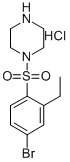 CAS 登录号：864759-59-1， 4-(4-溴-2-乙基-苯磺酰基)-哌嗪盐酸盐
