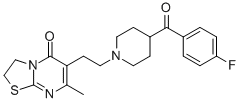 CAS 登录号：86487-64-1， 6-[2-[4-(4-氟苯甲酰)-1-哌啶基]乙基]-2,3-二氢-7-甲基-5H-噻唑并[3,2A]嘧啶-5-酮