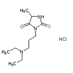 CAS#: 86503-35-7, 3-[3-(Diethylamino)propyl]-5-methyl-2-thioxo-4-imidazolidinone hydrochloride (1:1)