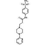 CAS#: 86523-78-6, 3-[4-(2-Pyridinyl)-1-piperazinyl]-N-(4-sulfamoylphenyl)propanamide