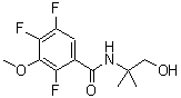 CAS#: 865246-27-1, 2,4,5-Trifluoro-N-(1-hydroxy-2-methyl-2-propanyl)-3-methoxybenzamide