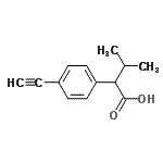 CAS 登录号：86579-74-0， 2-(4-乙炔基苯基)-3-甲基丁酸