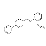 CAS 登录号：86586-00-7， 5-[(2-甲氧基苯氧基)甲基]-2-苯基-1,3-二恶烷