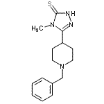 CAS#: 866142-48-5, 5-(1-Benzyl-4-piperidinyl)-4-methyl-2,4-dihydro-3H-1,2,4-triazole-3-thione