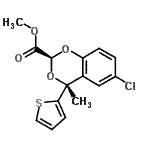 CAS#: 86617-08-5, Methyl (2S,4R)-6-chloro-4-methyl-4-(2-thienyl)-4H-1,3-benzodioxine-2-carboxylate