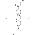 CAS#: 86641-76-1, 3,12-Bis(3-bromopropanoyl)-3,12-diaza-6,9-diazoniadispiro[5.2.5.2]hexadecane dichloride