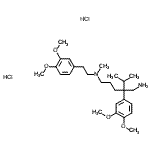 CAS 登录号：86656-07-7， 2-(3,4-二甲氧基苯基)-N<sup>5</sup>-[2-(3,4-二甲氧基苯基)乙基]-2-异丙基-N<sup>5</sup>-甲基-1,5-戊烷二胺二盐酸盐