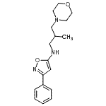 CAS#: 86684-22-2, N-[2-Methyl-3-(4-morpholinyl)propyl]-3-phenyl-1,2-oxazol-5-amine