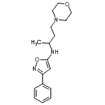 CAS 登录号：86684-30-2， N-[4-(4-吗啉基)-2-丁炔基]-3-苯基-1,2-恶唑-5-胺