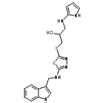 CAS#: 86717-12-6, 1-({5-[(1H-Indol-3-ylmethyl)amino]-1,3,4-thiadiazol-2-yl}sulfanyl)-3-(1H-pyrrol-2-ylamino)-2-propanol