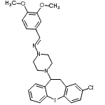 CAS#: 86758-93-2, (E)-N-[4-(2-Chloro-10,11-dihydrodibenzo[b,f]thiepin-10-yl)-1-piperazinyl]-1-(3,4-dimethoxyphenyl)methanimine