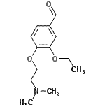 CAS 登录号：86759-23-1， 4-[2-(二甲基氨基)乙氧基]-3-乙氧基苯甲醛