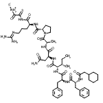CAS 登录号：86785-86-6， N-(环己基乙酰基)-D-苯丙氨酰-L-苯丙氨酰-L-异亮氨酰-L-天冬氨酰胺酰-L-丙氨酰-L-脯氨酰-N<sup>5</sup>-(二氨基亚甲基)-N-[2-氧代-2-(硫代-lambda<sup>5</sup>-氮烷基)乙烷硫代基]-L-鸟氨酰胺