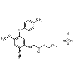 CAS#: 86808-51-7, 2-[(2-ethoxy-2-oxo-ethyl)amino]-5-methoxy-4-(p-tolylsulfanyl)benzenediazonium sulfate