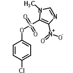 CAS 登录号：86808-62-0， 4-氯苯基1-甲基-4-硝基-1H-咪唑-5-磺酸酯