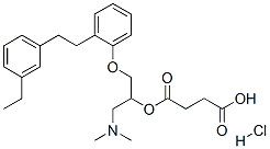 CAS 登录号：86819-20-7， 4-[1-二甲基氨基-3-[2-[2-(3-乙基苯基)乙基]苯氧基]丙-2-基]氧基-4-氧代-丁酸盐酸盐