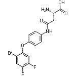 CAS 登录号：868359-05-1， N-[4-(2-溴-4,5-二氟苯氧基)苯基]-L-天冬氨酰胺