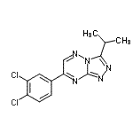 CAS 登录号：86869-96-7， 7-(3,4-二氯苯基)-3-异丙基[1,2,4]三唑并[4,3-b][1,2,4]三嗪