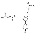 CAS#: 86871-43-4, 3-{[5-(4-Chlorophenyl)-1H-pyrazol-3-yl]oxy}-N,N-dimethyl-1-propanamine (2E)-2-butenedioate (1:1)