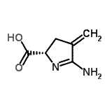 CAS 登录号：869305-94-2， (2S)-5-氨基-4-亚甲基-3,4-二氢-2H-吡咯-2-羧酸