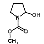 CAS 登录号：86953-80-2， 甲基2-羟基吡咯烷-1-羧酸酯