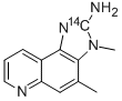 CAS 登录号：86984-31-8， 2-氨基-3,4-二甲基-3H-咪唑并[4,5-f]喹啉-2-14C