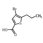 CAS#: 869951-15-5, 4-Bromo-5-propyl-2-thiophenecarboxylic acid