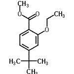 CAS#: 870007-39-9, Methyl 2-ethoxy-4-(2-methyl-2-propanyl)benzoate
