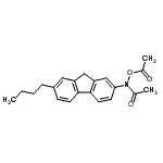 CAS#: 87005-14-9, N-Acetoxy-N-(7-butyl-9H-fluoren-2-yl)acetamide