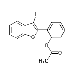CAS#: 870456-37-4, 2-(3-Iodo-1-benzofuran-2-yl)phenyl acetate