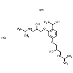 CAS 登录号：87049-33-0， 3,3'-{[4-(1-羟基乙基)-1,3-亚苯基]二(氧基)}二[1-(异丙基氨基)-2-丙醇]二盐酸盐