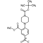 CAS#: 870703-73-4, 2-Methyl-2-propanyl 4-[2-(methoxycarbonyl)-4-nitrophenyl]-1-piperazinecarboxylate