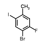 CAS#: 870704-15-7, 1-Bromo-2-fluoro-5-iodo-4-methylbenzene