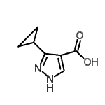 CAS#: 870704-26-0, 3-Cyclopropyl-1H-pyrazole-4-carboxylic acid