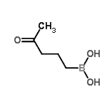 CAS 登录号：87100-25-2， (4-氧代戊基)硼酸