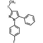 CAS#: 871110-20-2, 1-(4-Fluorophenyl)-3-(methylsulfanyl)-5-phenyl-1H-pyrazole