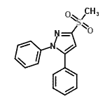 CAS 登录号：871110-24-6， 3-(甲基磺酰基)-1,5-二苯基-1H-吡唑