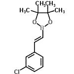 CAS 登录号：871125-84-7， 2-[(E)-2-(3-氯苯基)乙烯基]-4,4,5,5-四甲基-1,3,2-二氧硼戊环