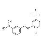 CAS 登录号：871126-25-9， (3-{[2-氯-5-(三氟甲基)苯氧基]甲基}苯基)硼酸
