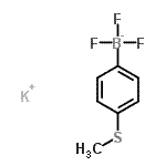 CAS 登录号：871231-43-5， 钾三氟[4-(甲硫基)苯基]硼酸酯(1-)