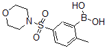 CAS 登录号：871329-74-7， B-[2-甲基-5-(4-吗啉基磺酰基)苯基]-硼酸