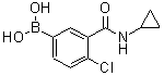 CAS 登录号：871332-73-9， [4-氯-3-(环丙基氨基甲酰)苯基]硼酸