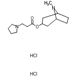 CAS#: 87168-44-3, 8-Methyl-8-azabicyclo[3.2.1]oct-3-yl 3-(1-pyrrolidinyl)propanoate dihydrochloride