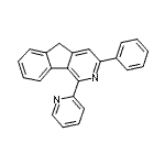 CAS 登录号：871798-87-7， 3-苯基-1-(2-吡啶基)-5H-茚并[1,2-c]吡啶