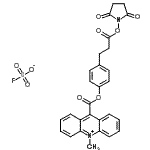 CAS 登录号：87198-89-8， 4-(2-琥珀酰亚胺基氧羰基乙基)苯基-10-甲基吖啶鎓-9-羧酸酯